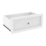 Selectives 10 In. X 23.5 White Wood Drawer With Silver Handle. Fixed Price $58.98.