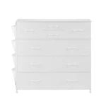 Uimoso 10 Dresser Fabric Storage Drawers Bins & Steel Frame White. Fixed Price $89.99.