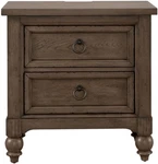 Liberty Furniture Americana Farmhouse 2 Drawer Bedroom Nightstand With Ac Usb Ch. Fixed Price $832.99.