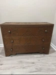 Thomasville Furniture Eh Cassara Leather Custom Accent Chest. Fixed Price $1250.00.