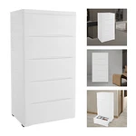 5-TIER Storage Dresser, White Dressers Chest Of Drawers W/. Fixed Price $138.60.