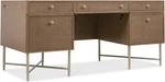 Hooker Furniture 6072-10462 Sonnet 68" Oak And Cane 5 Drawer White / Woven. Fixed Price $2959.00.