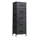 Wlive Fabric 5-DRAWER Tall Dressers For Bedroom Storage. Fixed Price $94.10.