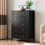 Idealhouse Black Drawer Dresser 31.5 X 42.5 Model 1202. Fixed Price $299.99.