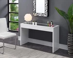 Convenience Concepts Northfield Mirrored Console Table White New/ Damaged Box. Fixed Price $89.24.