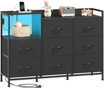 Stylish Dresser With Charging Station & 8 Drawers For Bedroom Living. Fixed Price $134.99.