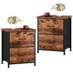 Somdot Nightstand Set Of 2, Small Dresser For Bedroom With Drawers, Bedside.... Fixed Price $63.67.