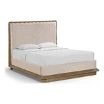 Meridian Furniture Adagio Brown Fabric Upholstered Queen Bed. Fixed Price $1799.54.