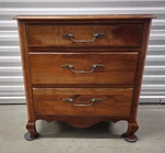 Ethan Allen Maison Three Drawer Chest, Item #37-5436 #357 Rustique Finish. Fixed Price $590.75.