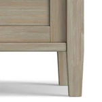 Simpli Home Warm Shaker Wood 20" Rectangle Transitional End Side Table In Gray. Fixed Price $208.41.