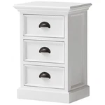 Beaumont Lane Wood 3 Drawer Nightstand/ Bedside In Pure White. Fixed Price $289.99.