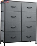 Wlive Fabric Dresser For Bedroom, Tall With 8 Drawers, Storage Tower. Fixed Price $86.19.