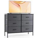 Concetta 6-DRAWER Fabric Dresser Storage Chest For Bedroom, Closet, Furn. Fixed Price $63.00.