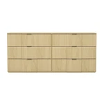 Clive Mid-century Modern 72" Dresser In Natural Oak (6-DRAWER). Fixed Price $570.00.