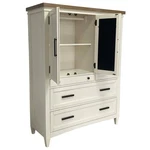 Pemberly Row Modern / Contemporary 50"W Wood Bedroom Chest In White. Fixed Price $1423.63.