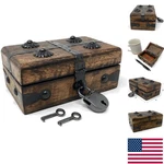 Elegant X-small Treasure Chest With Antique Iron Lock Perfect For Valuables. Fixed Price $28.32.