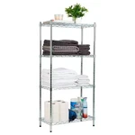 4-TIER Shelves Metal Adjustable Storage Household Shelving Unit Silver (11.75. Fixed Price $85.30.