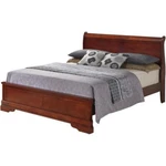 Glory Furniture Louis Phillipe Queen Panel Bed In Cherry. Fixed Price $429.10.