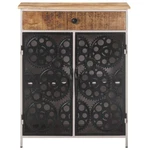 Sideboard Storage Cabinet For Entryway Rough Mango Wood & Iron Vidaxl. Fixed Price $163.99.