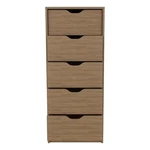 Pemberly Row Contemporary Engineered Wood 5-DRAWERS Dresser Macadamia. Fixed Price $217.09.