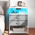 Aodk With Charging Station, End Table For Bedroom Tall. Fixed Price $74.98.