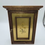 Allen Jewelry Box Vintage Wall Cabinet Hanging Glass Wood Hooks Italy. Fixed Price $89.99.