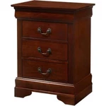 Glory Furniture Louis Phillipe 3 Drawer Nightstand In Cherry. Fixed Price $187.00.