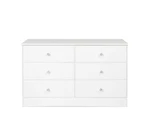 Prepac WDC-4829 Monterey Condo 6 Drawer Dresser White. Fixed Price $279.00.