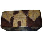 Pier 1. Imports Wood Chest Carved Ghanaian Folklore Mutiplying Cottagecore Vtg. Fixed Price $45.99.