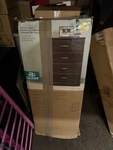 Sauder Bedroom Furniture River Ranch 4-DRAWER Grand Walnut Chest Of Drawers. Fixed Price $116.00.
