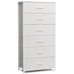 Crestlive Products Dresser For Bedroom 6 Drawers Tall Chest Of White. Fixed Price $147.86.