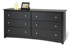 Prepac Sonoma Black 6-DRAWER Dresser New. Fixed Price $227.71.