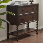 Beckett 36"W Dark Morocco Brown Wood 2-DRAWER Accent Chest. Fixed Price $494.92.