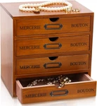 Wesiti 4-DRAWER Wooden Apothecary Cabinet Desk Organizer For Crafts & Office. Fixed Price $49.48.