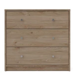 Tvilum Portland 3 Drawer Chest In Jackson Hickory. Fixed Price $110.18.