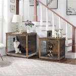 Solid Large End Table Style Dog Kennel Crate Sofa Bedroom Furniture Russet Brown. Fixed Price $79.95.