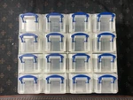 Plastic Storage Craft Cabinet Really Useful Small Organizer 16 Bins Clear New. Fixed Price $25.00.