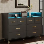Modern 8 ,wood Dressers & Chests Of Drawers With Led Lights. Fixed Price $233.99.