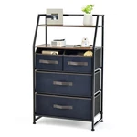 Goflame 4 Drawer Dresser With Shelf, Free Standing Fabric 2 Open.... Fixed Price $48.49.