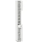 Costway Freestanding Slim Bathroom Cabinet With Drawer Adjustable Shelves-wh. Fixed Price $145.04.