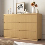 6 Storage Drawers Dresser Bedroom Fluted Cabinet Cupboard Tv Table Organizer Usa. Fixed Price $203.67.