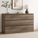 Hillsdale Brindle 6 Drawer Dresser, Gray Oak. Fixed Price $152.00.