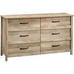 Sauder Cannery Bridge Engineered Wood 6-DRAWERS Double Dresser Lintel Oak. Fixed Price $444.99.