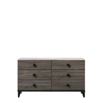 Acme Avantika Dresser In Faux Marble And Rustic Gray Oak. Fixed Price $545.78.