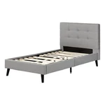 South Shore Bed 37.4 Inh X 40 Inw Medium Twin Size Polyester Material Gray. Fixed Price $224.99.
