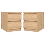 Home Square 2-DRAWER Nightstand In Jackson Hickory Set Of. Fixed Price $208.21.