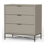 Pemberly Row Modern / Contemporary 3 Drawer Small Chest In Taupe. Fixed Price $600.87.