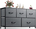 For Bedroom With 5 Drawers, Wide Chest Of Fabric Dresser, Stora. Fixed Price $109.98.