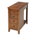 Beaumont Lane Mastercrafted Transitional 4-DRAWER Wood Chairside Chest In Cherry. Fixed Price $432.67.