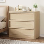 3 Dresser For Bedroom, Natural Oak Nightstand Chest Of Drawers With Lar. Fixed Price $169.11.
